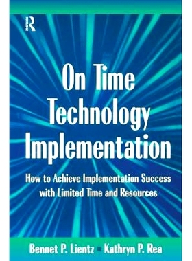 预订 On Time Technology Implementation 准时技术实施: 9781138155473