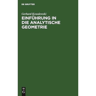 预订 Einführung in die analytische Geometrie: 9783111299723