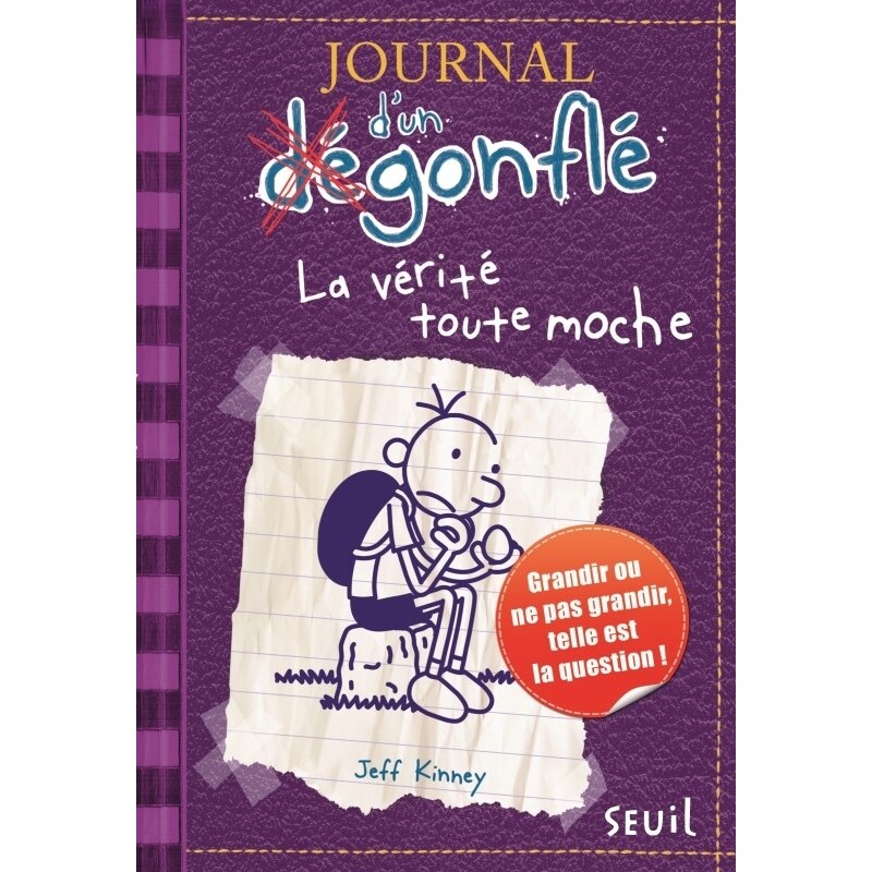 小屁孩日记5 法语版 进口原版书 儿童读物 Jeff Kinney 小语种二外入门 La vérité toute moche