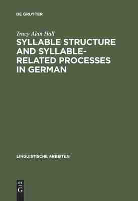 【预订】Syllable Structure and Syllable-Related Processes in German 9783484302761