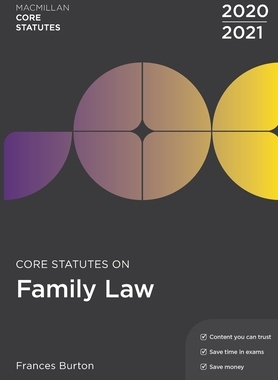 【预订】Core Statutes on Family Law 2020-21