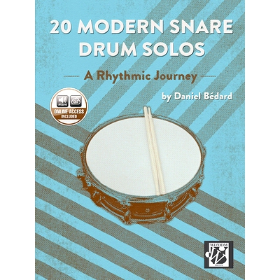 预订 20 Modern Snare Drum Solos: A Rhythmic Journey, Book & Online Audio: 9781470670856