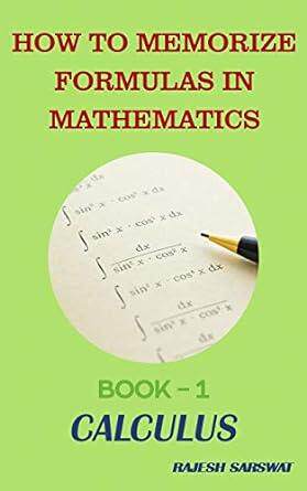 [预订]How to Memorize Formulas in Mathematics: Book-1 Calculus 9781549759093