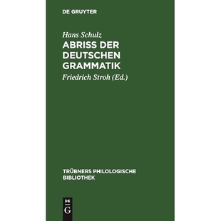 Grammatik 预订 deutschen der 9783111182803 Abriss
