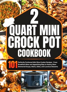 预订 2 Quart Mini Crock-Pot Cookbook: 101 Perfectly Portioned Mini Slow Cooker Recipes - From Breakfast Bites and Appeti