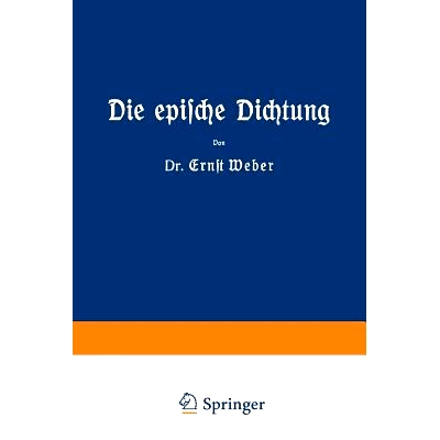 预订 Die epische Dichtung: Zweiter und dritter Teil: 9783663155423