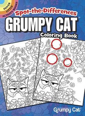 【预订】Spot-The-Differences: Grumpy Cat Coloring Book