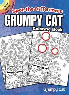 【预订】Spot-The-Differences: Grumpy Cat Coloring Book