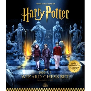 预售 哈利波特 象棋 立体书 英文原版 哈迷礼物 Harry Potter The Pop-Up Wizard Chess Set
