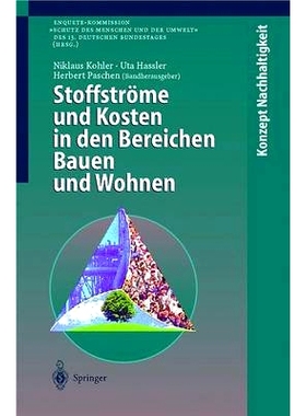预订 Stoffströme und Kosten in den Bereichen Bauen und Wohnen: 9783642636240