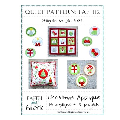 预订 Christmas Applique: 15 Holiday Applique + 3 Finished Quilt Projects: 9781539939818