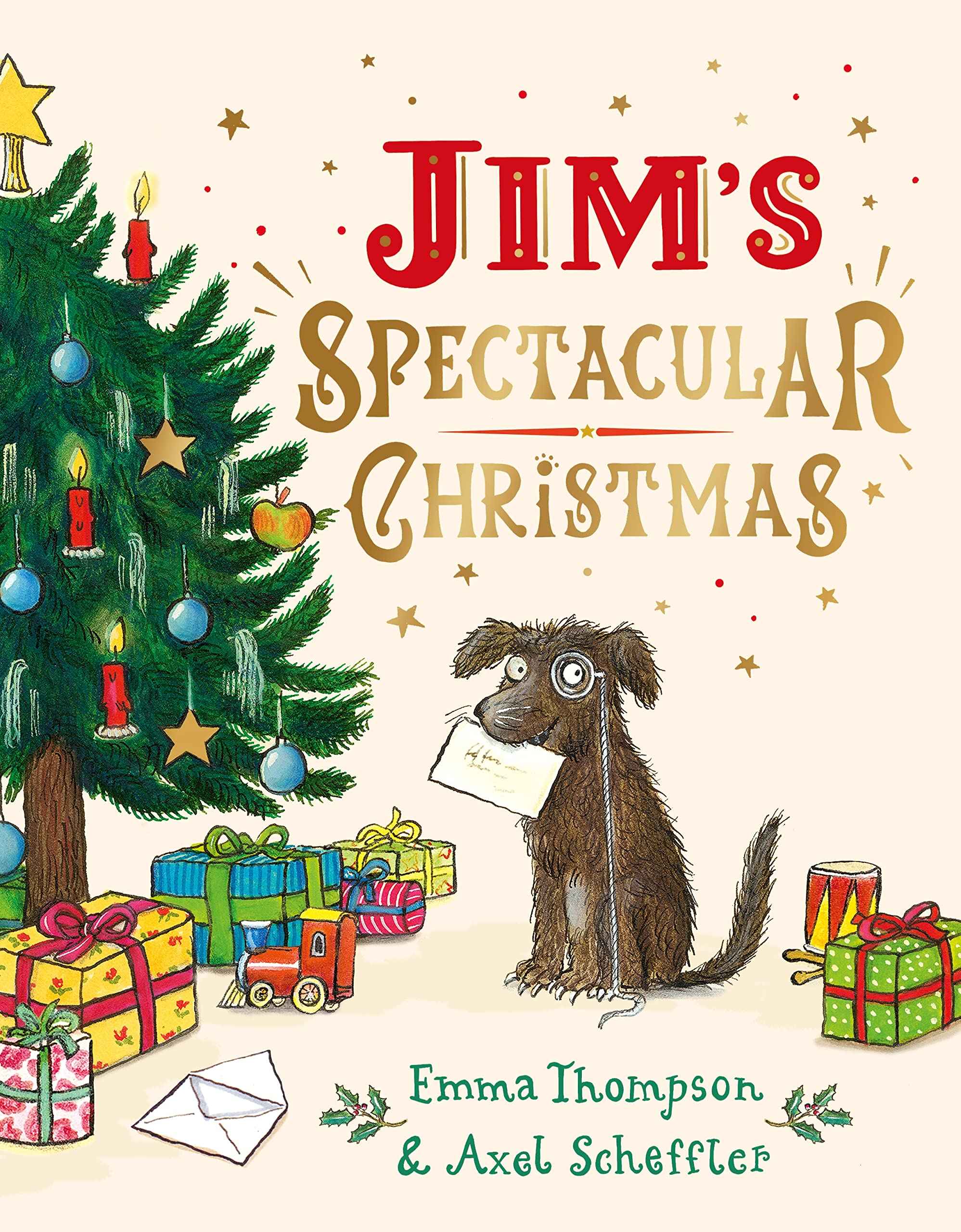 小狗吉姆的精彩圣诞 艾玛·汤普森 绘本 axel scheffler 咕噜牛插画师