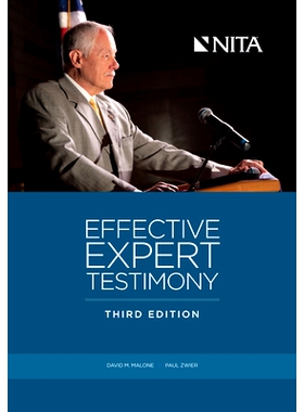 预订 Effective Expert Testimony: Third Edition 有效的专家证词（第三版）: 9781601563408