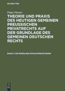 【预订】Die einzelnen Schuldverhältnisse 9783111244174