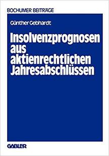 预订 Jahresabschlüssen Insolvenzprognosen aktienrechtlichen 9783409160919 aus
