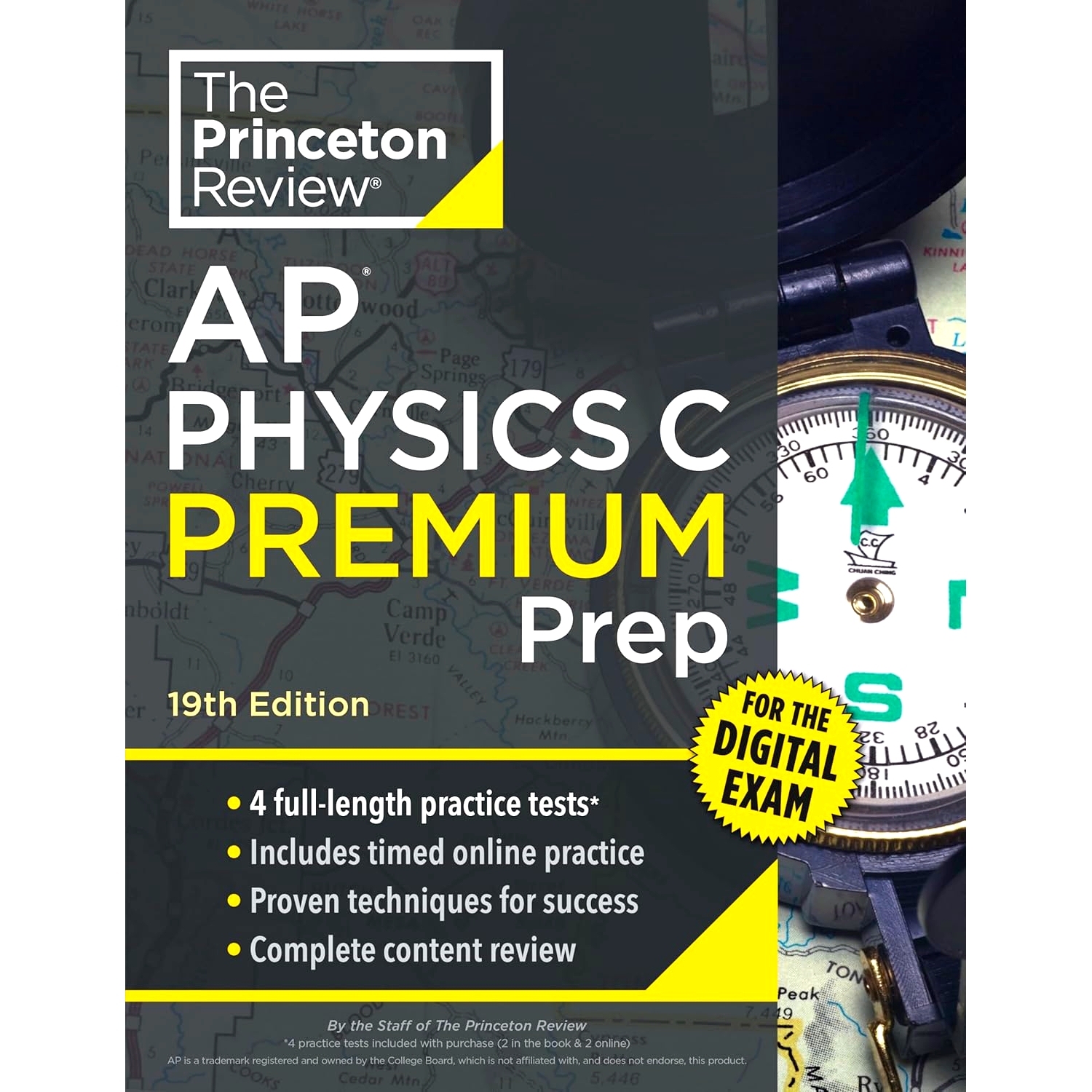 现货 普林斯顿AP物理C 第19版 备考指南 英文原版 Princeton Review AP Physics C Premium Prep, 19th Edition