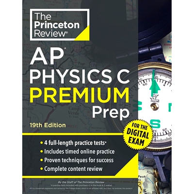 现货 普林斯顿AP物理C 第19版 备考指南 英文原版 Princeton Review AP Physics C Premium Prep, 19th Edition