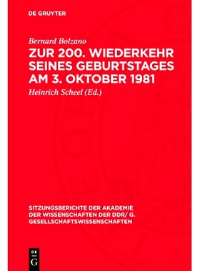 预订 Zur 200. Wiederkehr Seines Geburtstages Am 3. Oktober 1981: Dem Wirken Eduard Winters Gewidmet: 9783112774328