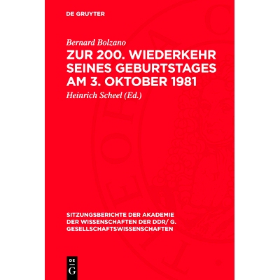 预订 Zur 200. Wiederkehr Seines Geburtstages Am 3. Oktober 1981: Dem Wirken Eduard Winters Gewidmet: 9783112774328