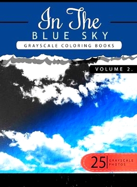 预订 In the Blue Volume 2: Sky Grayscale coloring books for adults Relaxation Art Therapy for Busy People (Adult Colorin