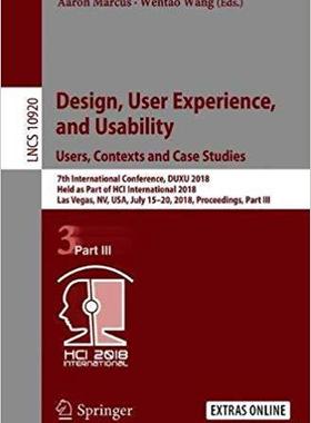 【预售】Design, User Experience, and Usability: Users, Contexts and Case Studies