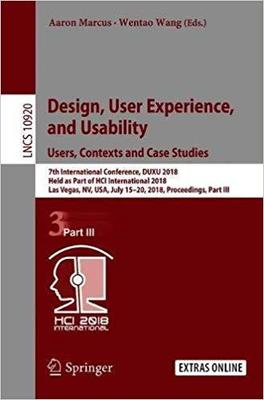 【预售】Design, User Experience, and Usability: Users, Contexts and Case Studies