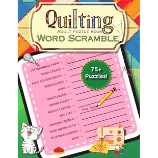Scramble Word Adult Puzzle 9798325869730 预订 Book Quilting