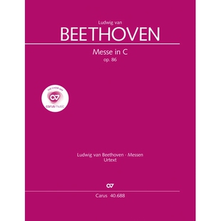 预订 Mass in C major 贝多芬C大调弥撒曲: 9790007096441