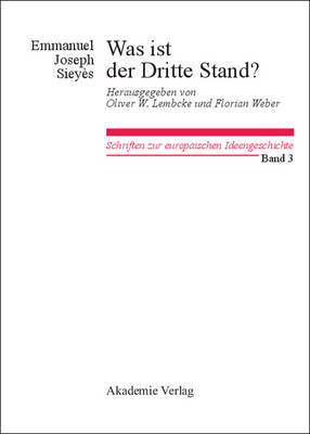 【预订】Was ist der Dritte Stand? Ausgewählte Schriften 9783050045610