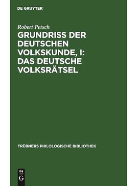 预订 Grundriß der deutschen Volkskunde, I: Das deutsche Volksrätsel: 9783111208756