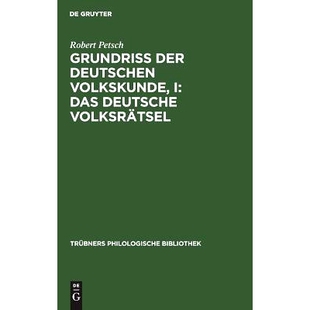 deutschen Volkskunde Volksrätsel Grundriß 9783111208756 deutsche der Das 预订