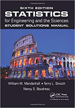预订 【】Statistics for Engineering and the Sciences, Sixth Edition Student Solutions Manual