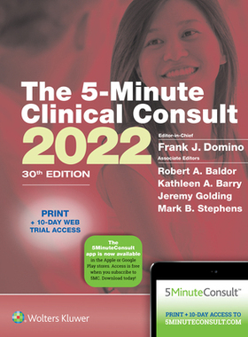 【预订】5-Minute Clinical Consult 2022 (The 5-Minute Consult Series)
