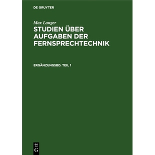 Erg.Bd. Fernsprechtech. 9783486772104 预订 Langer