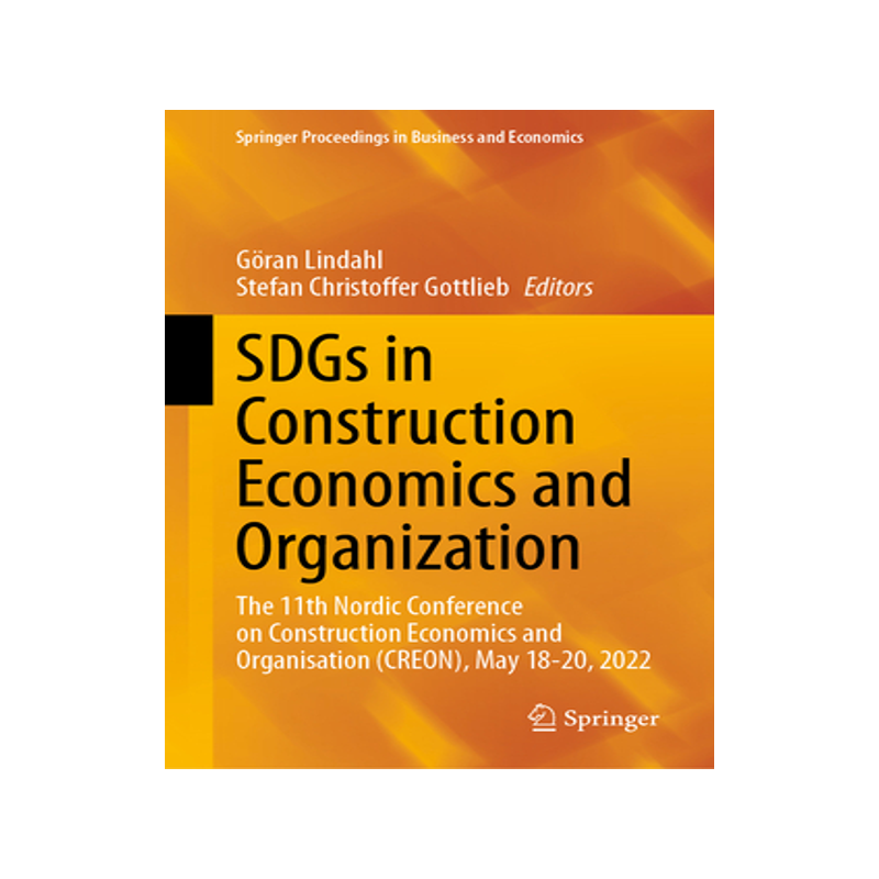 [预订]SDGs in Construction Economics and Organization