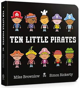 儿童绘本 Book 英文原版 数数启蒙 Pirates Board Little 十个小海盗 Ten
