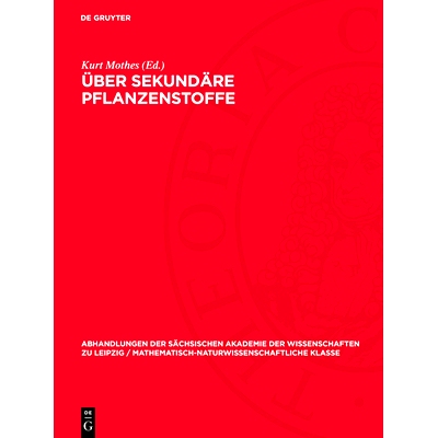 预订 Über sekundäre Pflanzenstoffe: 9783112734742