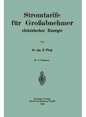 预订 Stromtarife für Großabnehmer elektrischer Energie: 9783662230435