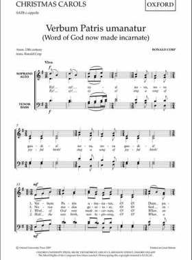 【预订】Verbum Patris umanatur (Word of God now made incarnate)