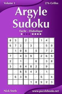 276 9781512018899 Sudoku Diabolique Volume Argyle Facile Grilles 预订