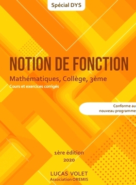 预订 Notion de fonction: Mathématiques, collège, 3ème: 9782322235704