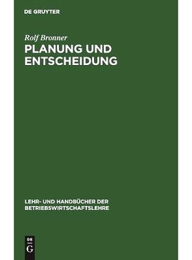 预订 Planung und Entscheidung: Grundlagen - Methoden - Fallstudien: 9783486246285