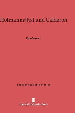 [预订]Hofmannsthal and Calderon 9780674421950