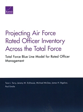 预订 Projecting Air Force Rated Officer Inventory Across the Total Force: Total Force Blue Line Model for Rated Officer