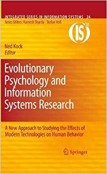 【预订】Evolutionary Psychology and Information Systems Research 9781461426462