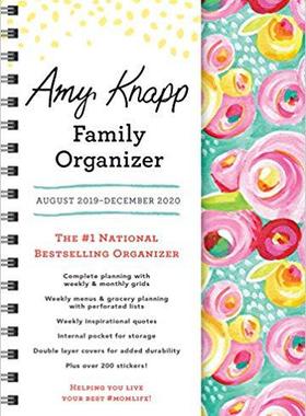 【预售】2020 Amy Knapp’s Family Organizer : August 2019-december 2020