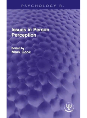 预订 Issues in Person Perception 个人认知问题（重印版）: 9781032003955