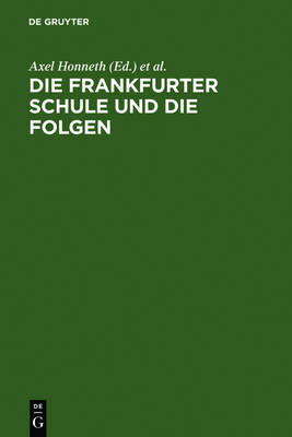 【预订】Die Frankfurter Schule und die Folgen 9783110108057