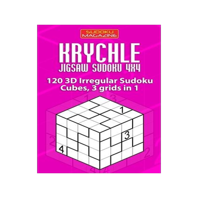 [预订]Krychle Jigsaw Sudoku 4x4: 120 3D Irregular Sudoku Cubes, 3 grids in 1 9781711637044
