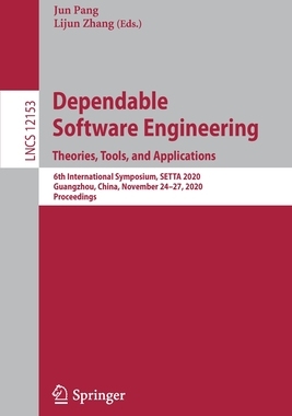 【预订】Dependable Software Engineering. Theories, Tools, and Applications